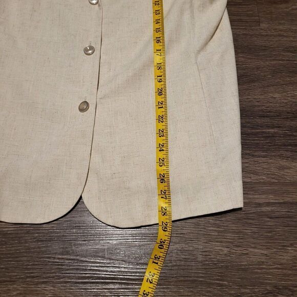 NEW NWT Sag Harbor Linen Style Women's Suit Jacket Blazer Size 16 - Picture 7 of 9